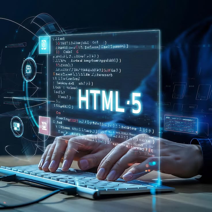 Web development interface representing the design stage